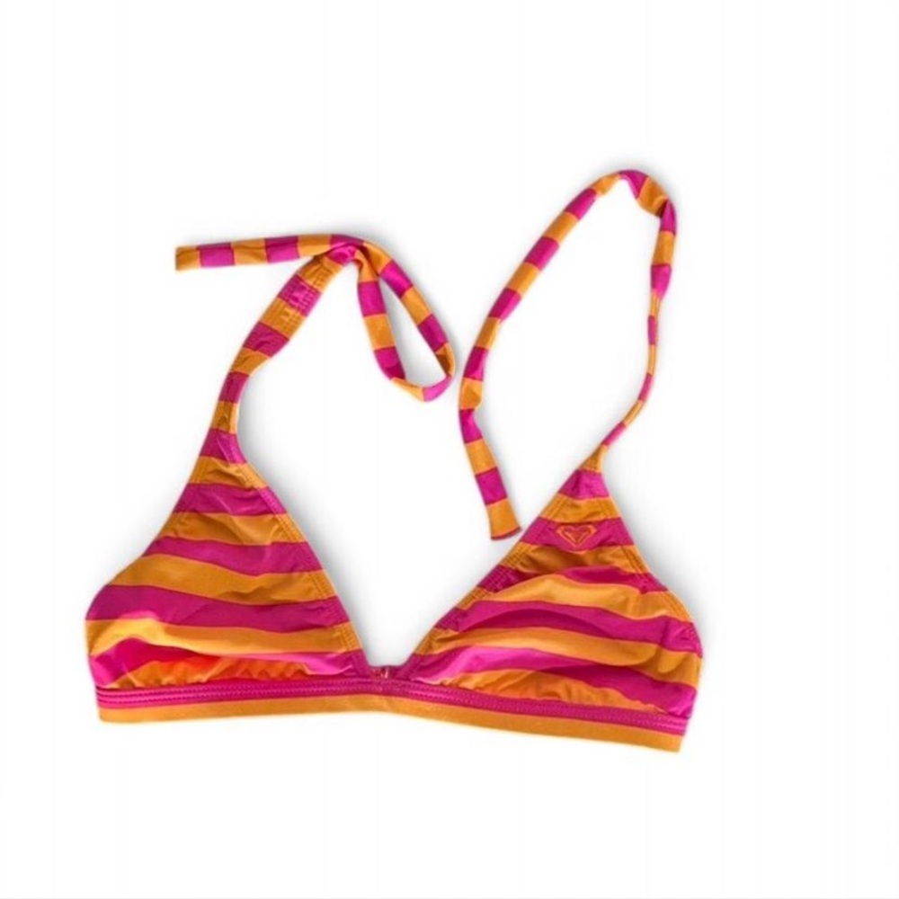 Striped ROXY Bikini Top